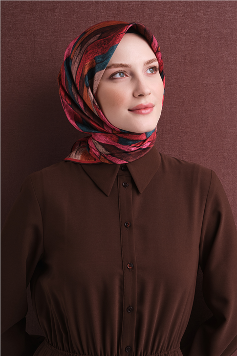 Armine Saf İpek Twill Eşarp 9612D 80 