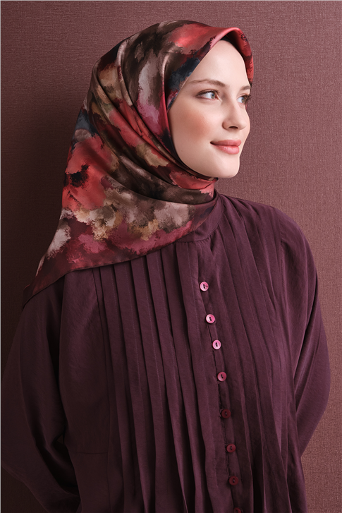 Armine Saf İpek Twill Eşarp 9613D 04 