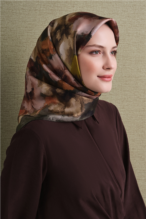 Armine Saf İpek Twill Eşarp 9613D 05 