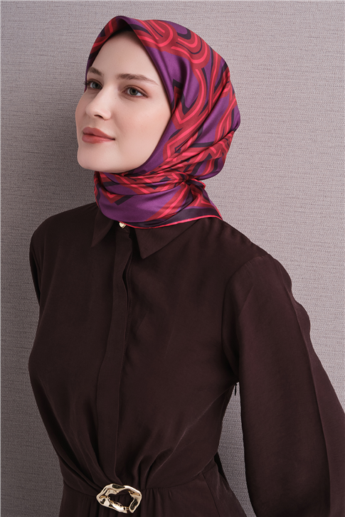 Armine Saf İpek Twill Eşarp 9614D 01 