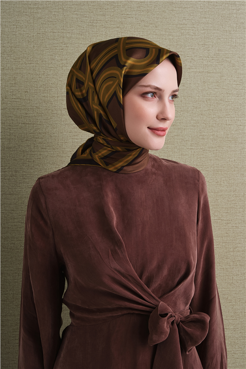 Armine Saf İpek Twill Eşarp 9614D 55 