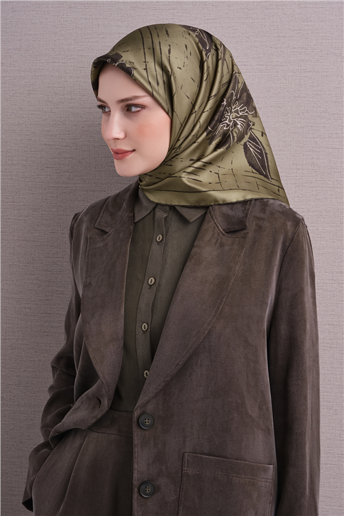 Armine Saf İpek Twill Eşarp 9617D 32 