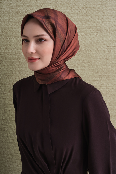 Armine Saf İpek Twill Eşarp 9618D 02 