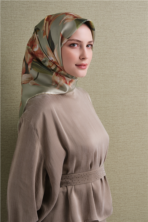 Armine Saf İpek Twill Eşarp 9620D 34 