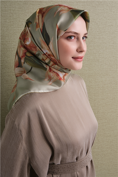 Armine Saf İpek Twill Eşarp 9620D 34 
