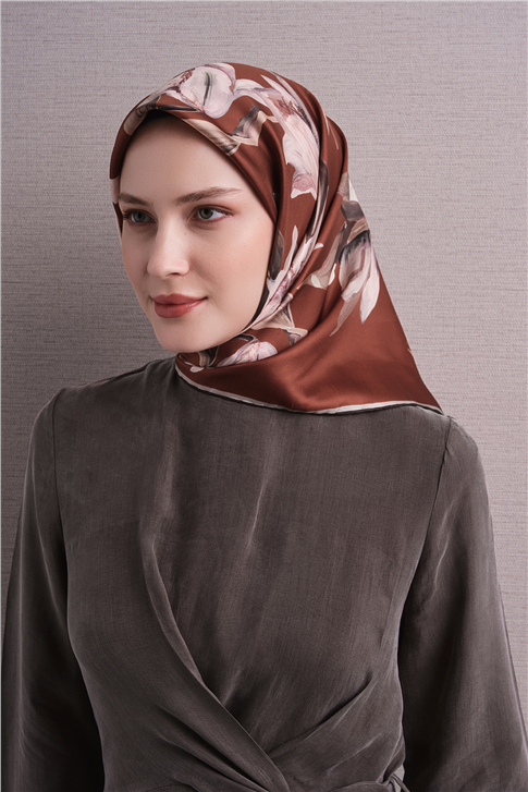 Armine Saf İpek Twill Eşarp 9620D 54 