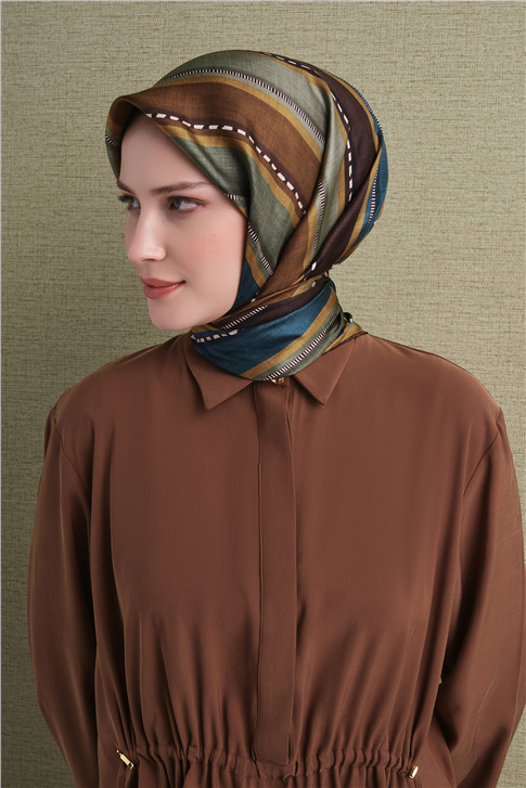 Armine Saf İpek Twill Eşarp 9621D 80 