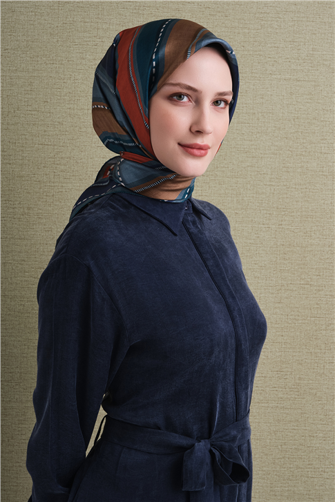 Armine Saf İpek Twill Eşarp 9621D 87 