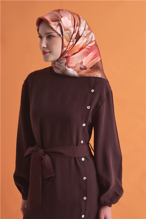 Armine Saf İpek Twill Eşarp 9627D 34 