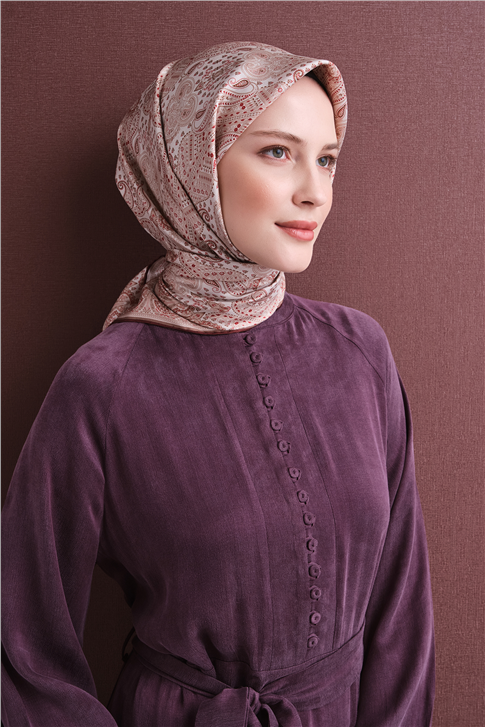 Armine Saf İpek Twill Eşarp 9631D 02 
