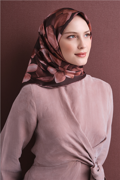 Armine Saf İpek Twill Eşarp 9632D 55 