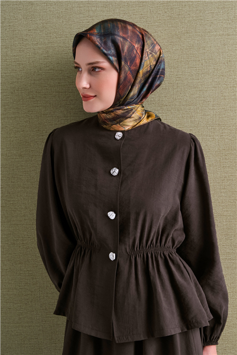 Armine Saf İpek Twill Eşarp 9635D 02 