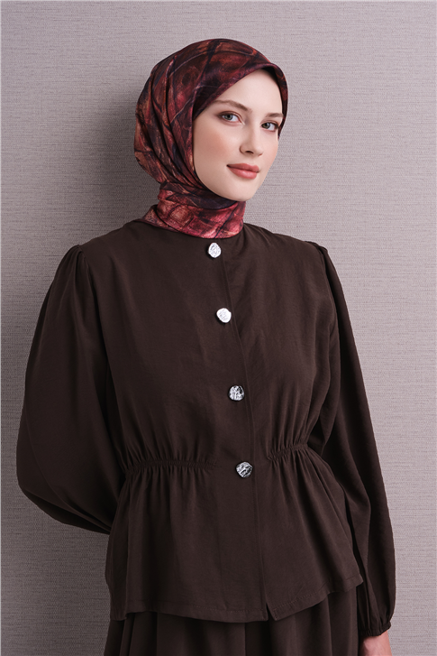 Armine Saf İpek Twill Eşarp 9635D 03 