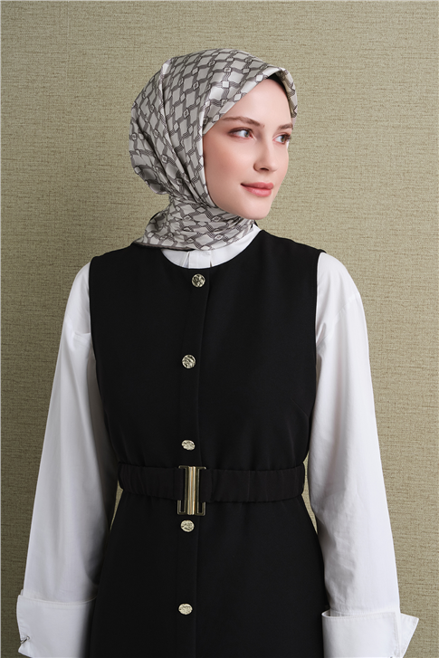 Armine Saf İpek Twill Eşarp 9636D 01 