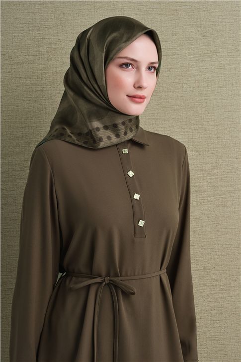 Armine Saf İpek Twill Eşarp 9637D 53 
