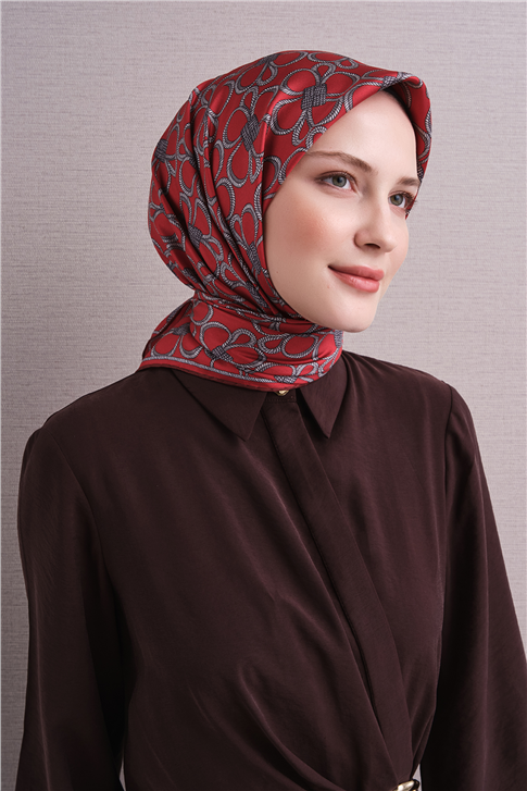 Armine Saf İpek Twill Eşarp 9638D 34 