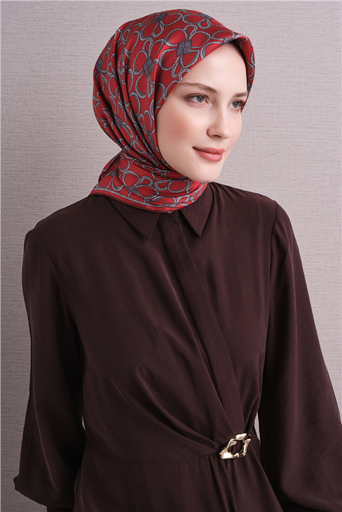 Armine Saf İpek Twill Eşarp 9638D 34 
