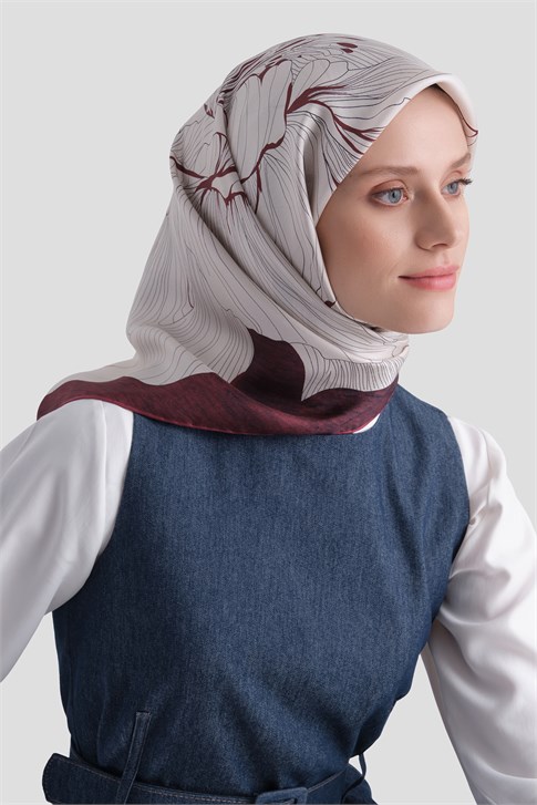 Armine Saf İpek Sura Eşarp 9639D 81 