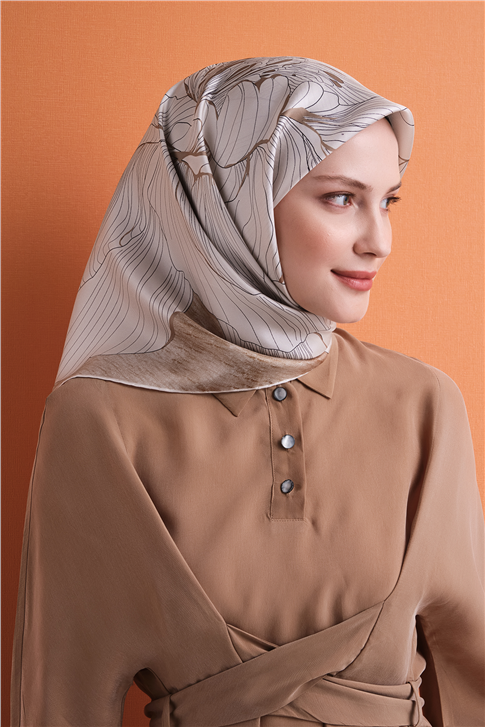 Armine Saf İpek Sura Eşarp 9639D 82 