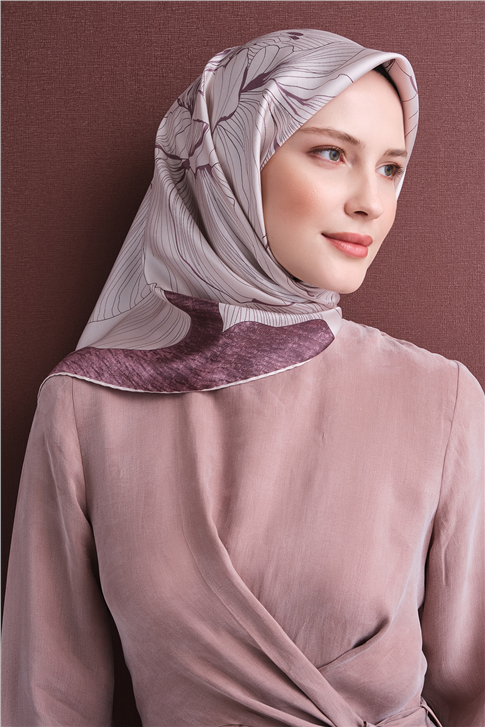 Armine Saf İpek Twill Eşarp 9639D 33 