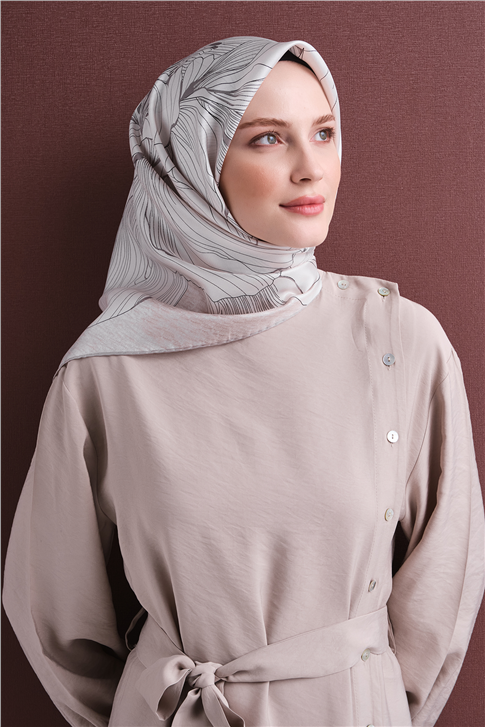 Armine Saf İpek Twill Eşarp 9639D 80 