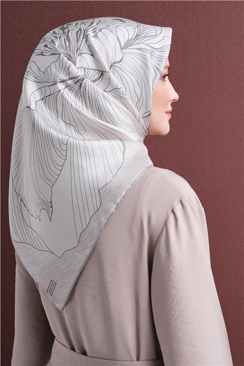 Armine Saf İpek Twill Eşarp 9639D 80 