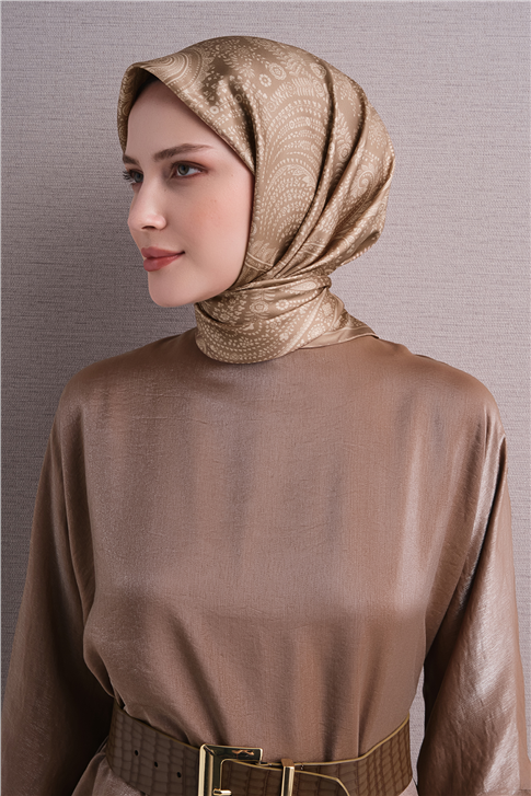 Armine Saf İpek Twill Eşarp 9640D 01 