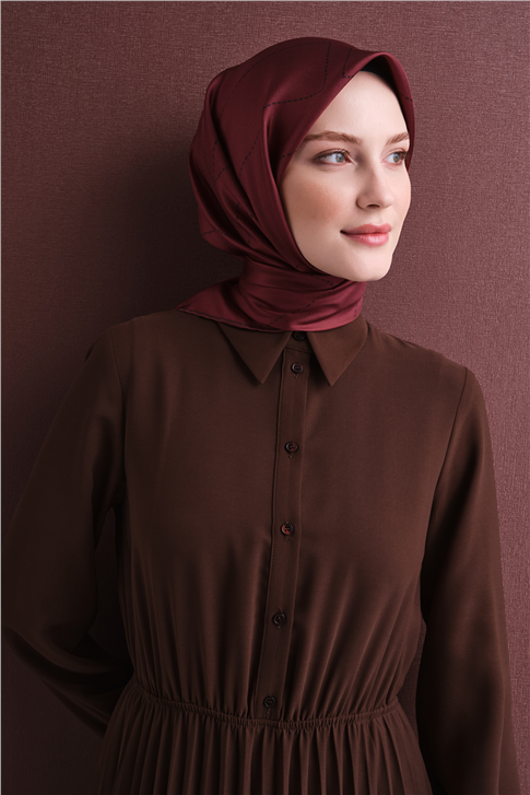 Armine Saf İpek Twill Eşarp 9642D 37 
