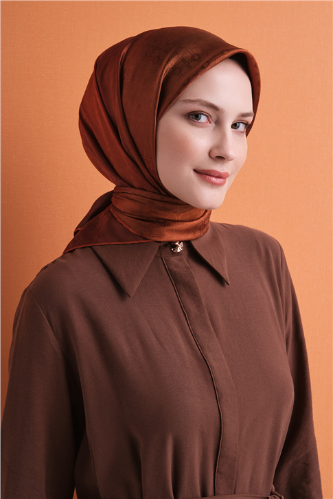 Armine Jakarlı İpek Eşarp 9647D 08 