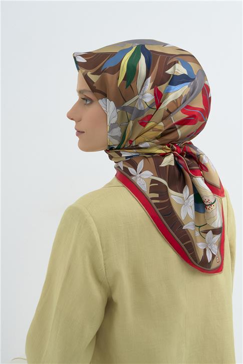 Armine  Saf İpek Twill Eşarp 9500D 86