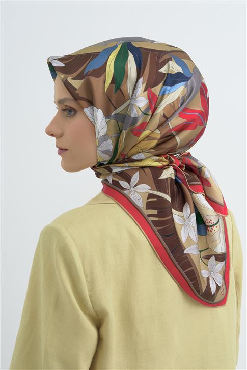 Armine  Saf İpek Twill Eşarp 9500D 86