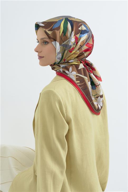 Armine  Saf İpek Twill Eşarp 9500D 86