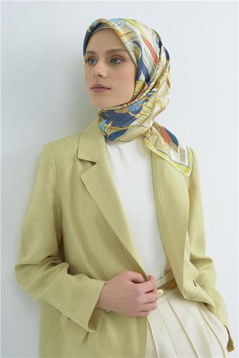 Armine  Saf İpek Twill Eşarp 9500D 87