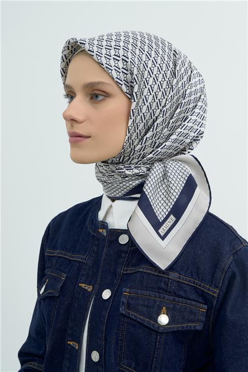 Armine  Saf İpek Twill Eşarp 9502D 01