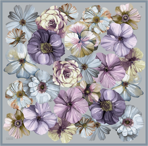 Armine  Saf İpek Twill Eşarp 9503D 04