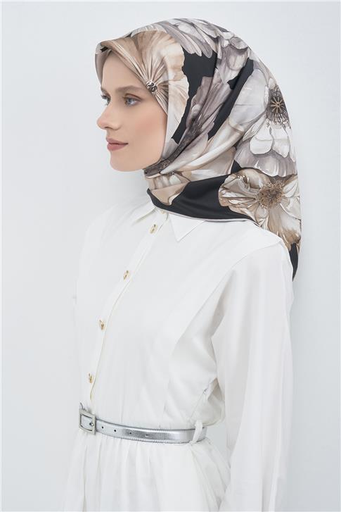 Armine  Saf İpek Twill Eşarp 9503D 07