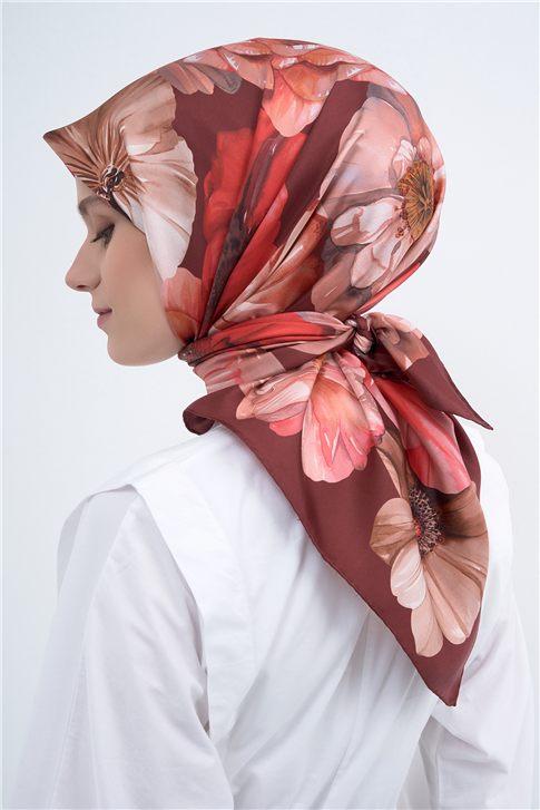 Armine  Saf İpek Twill Eşarp 9503D 32