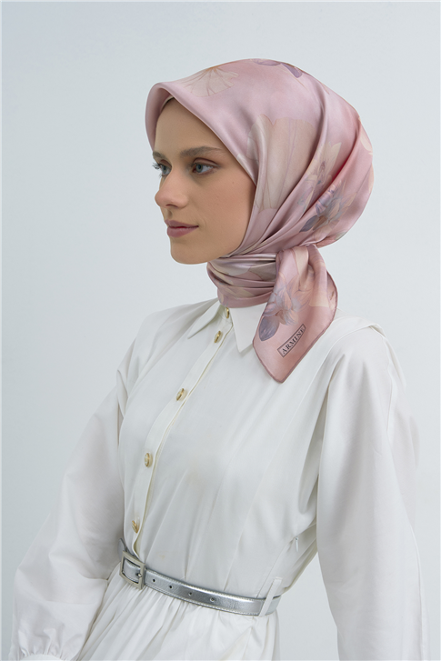 Armine  Saf İpek Twill Eşarp 9505D 01