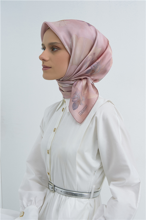 Armine  Saf İpek Twill Eşarp 9505D 01