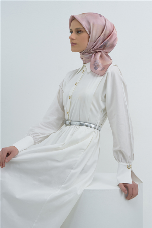 Armine  Saf İpek Twill Eşarp 9505D 01
