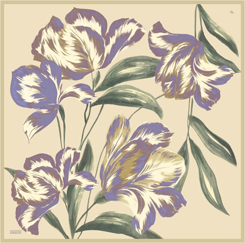 Armine  Saf İpek Twill Eşarp 9506D 01