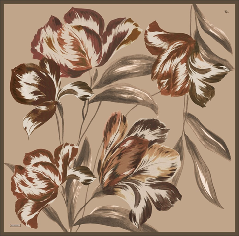 Armine  Saf İpek Twill Eşarp 9506D 82