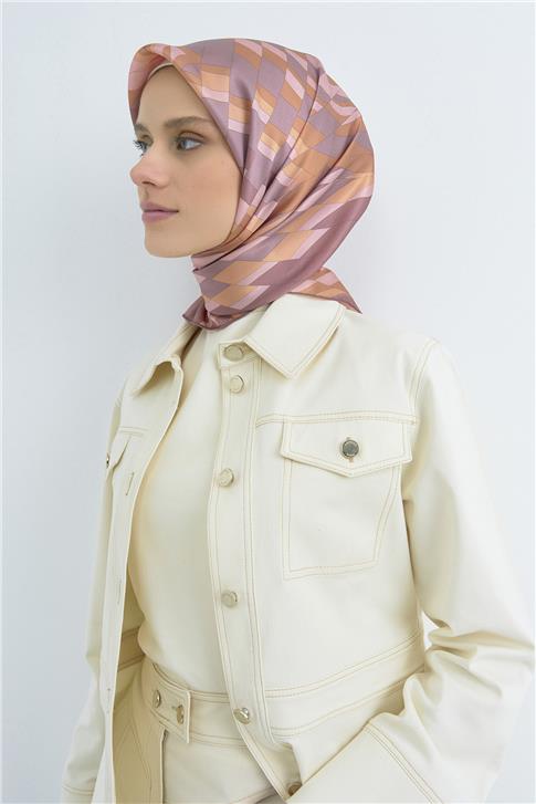 Armine  Saf İpek Twill Eşarp 9507D 01