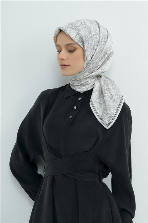 Armine  Saf İpek Twill Eşarp 9508D 01