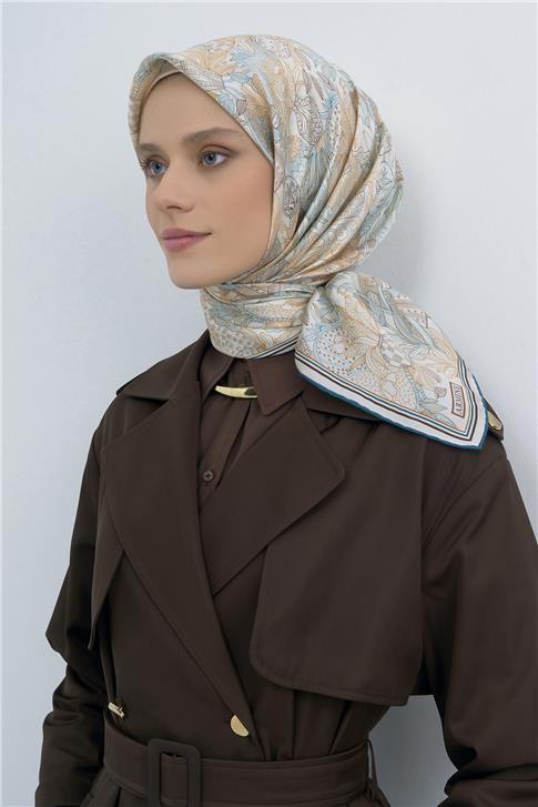 Armine  Saf İpek Twill Eşarp 9508D 82