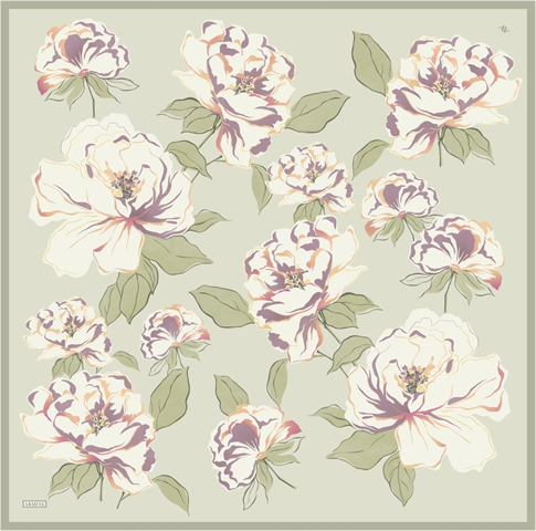 Armine  Saf İpek Twill Eşarp 9509D 33