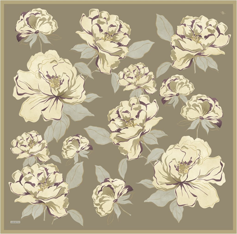 Armine  Saf İpek Twill Eşarp 9509D 52