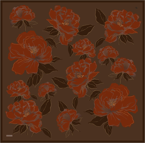 Armine  Saf İpek Twill Eşarp 9509D 57