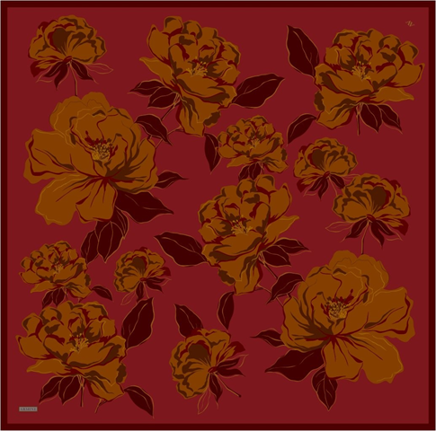 Armine  Saf İpek Twill Eşarp 9509D 61