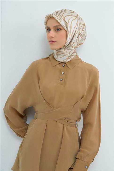 Armine  Saf İpek Twill Eşarp 9511D 02